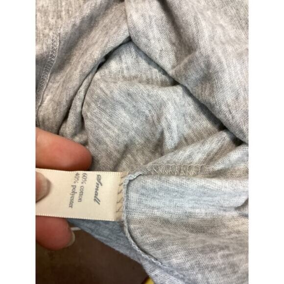 Acubi mermaidcore fairycoreVictoria's Secret V Neck Long Sleeve Tunic Small Gray - Picture 4 of 5